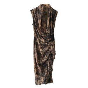 AllSaints Silk Wrap Dress